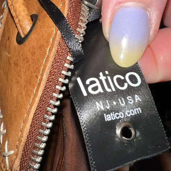 Latico Marge Saddle Crossbody Bag with X Stitch Detail, New in bag (not tagged) - Picture 4 of 13